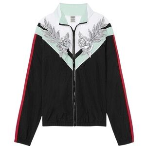 Victoria's Secret PINK Women's Floral Sequin Bling Colorblock Anorak Jacket